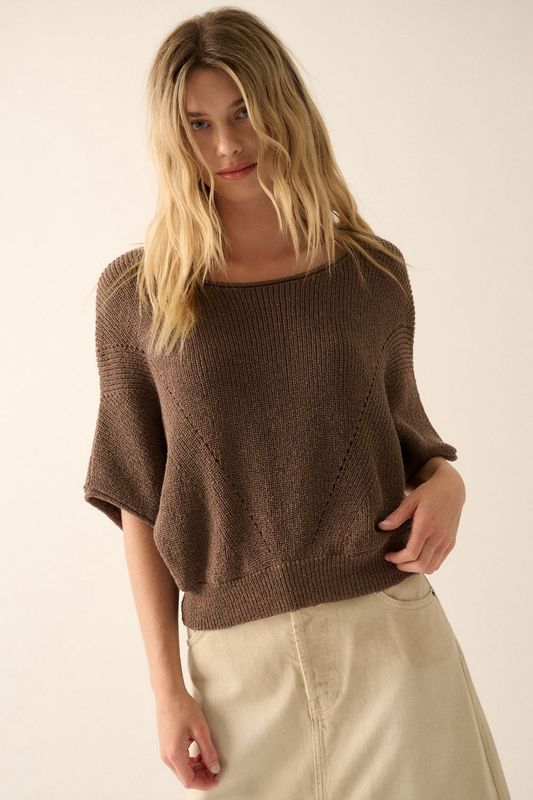 Espresso Ribbed Sweater