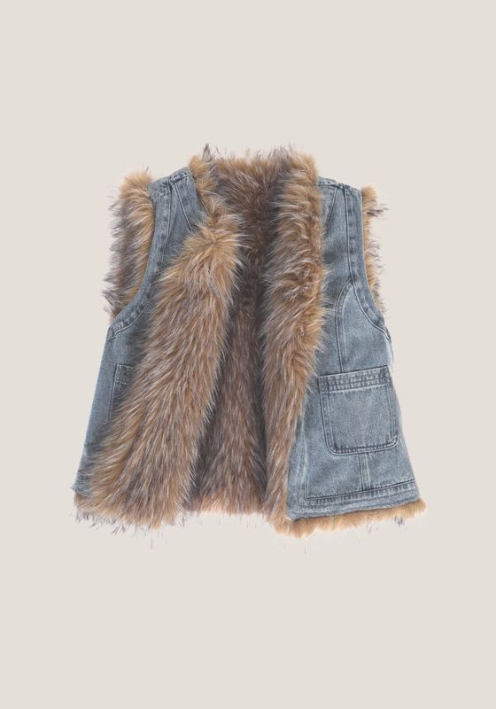 Montana Fur &amp; Denim Jacket