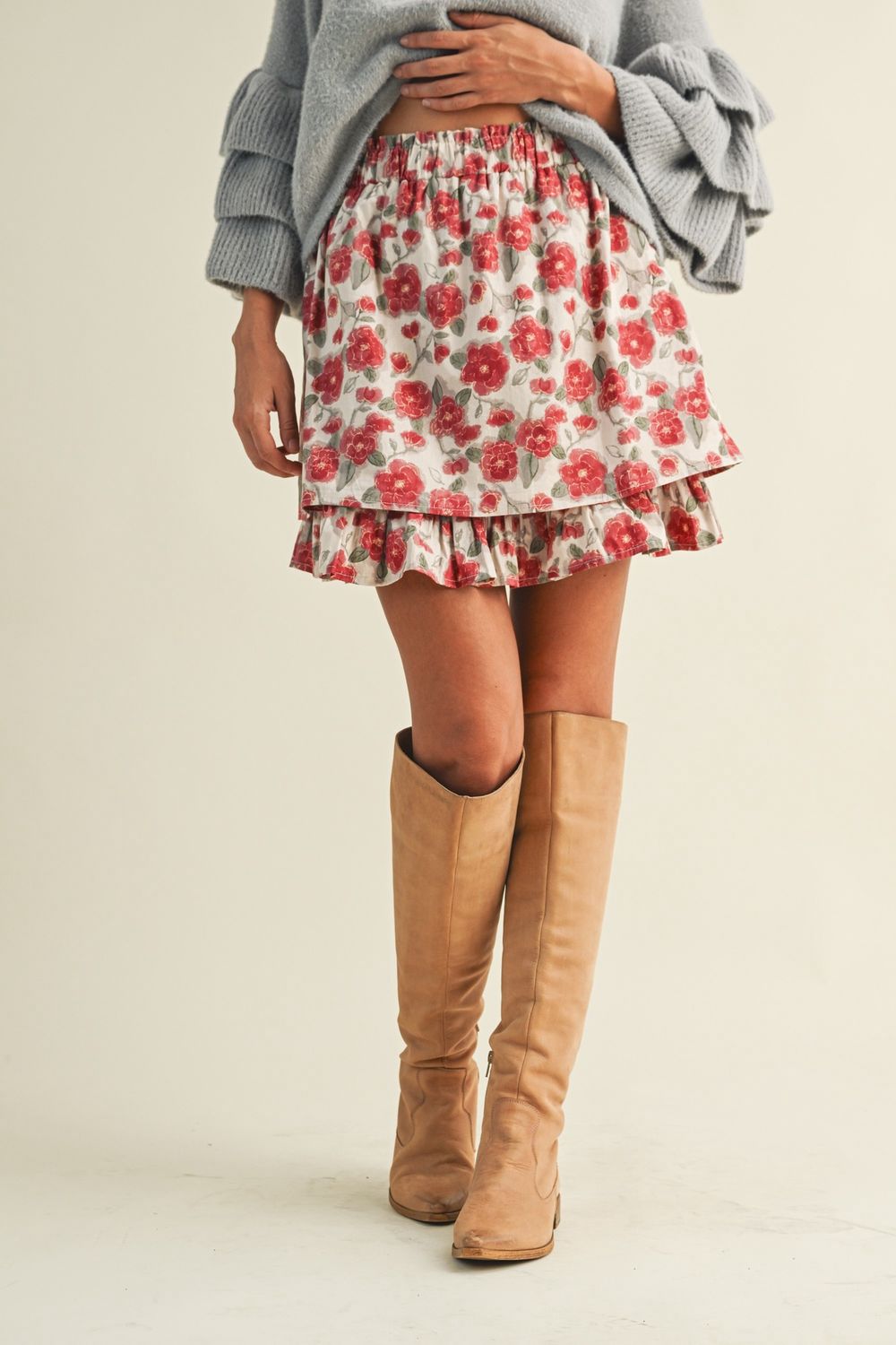 Ruffle Mini Skirt
