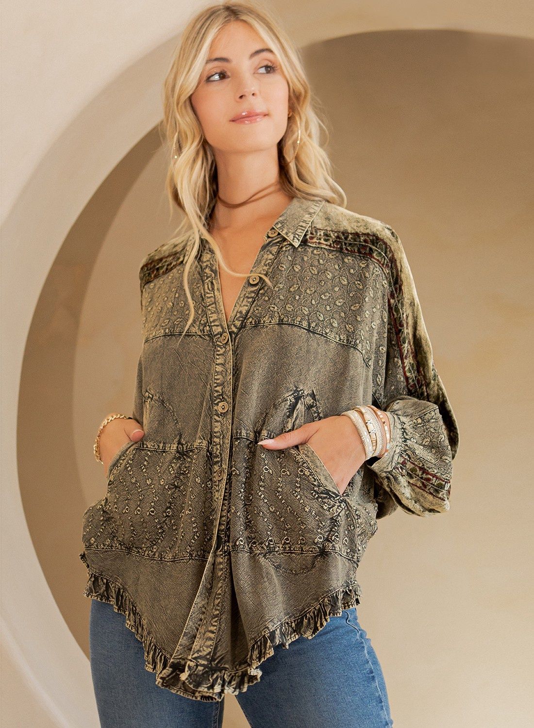 Bohemian Rayon Top