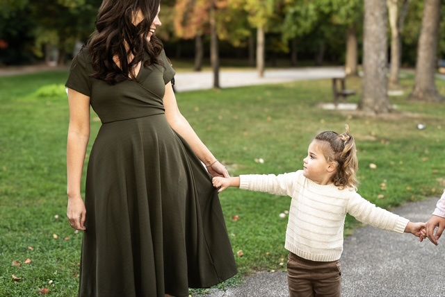 Mom Dress Wrinkle &amp; Stain Resistant