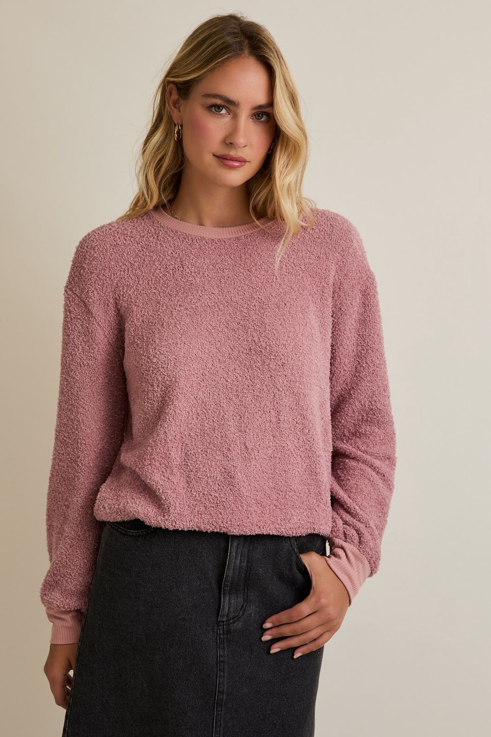 Gilli Fleece Knit Top