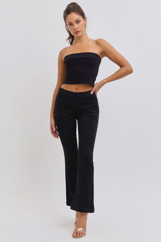 Black Flared Jegging