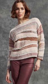 Patchwork Knit Drop Sweater