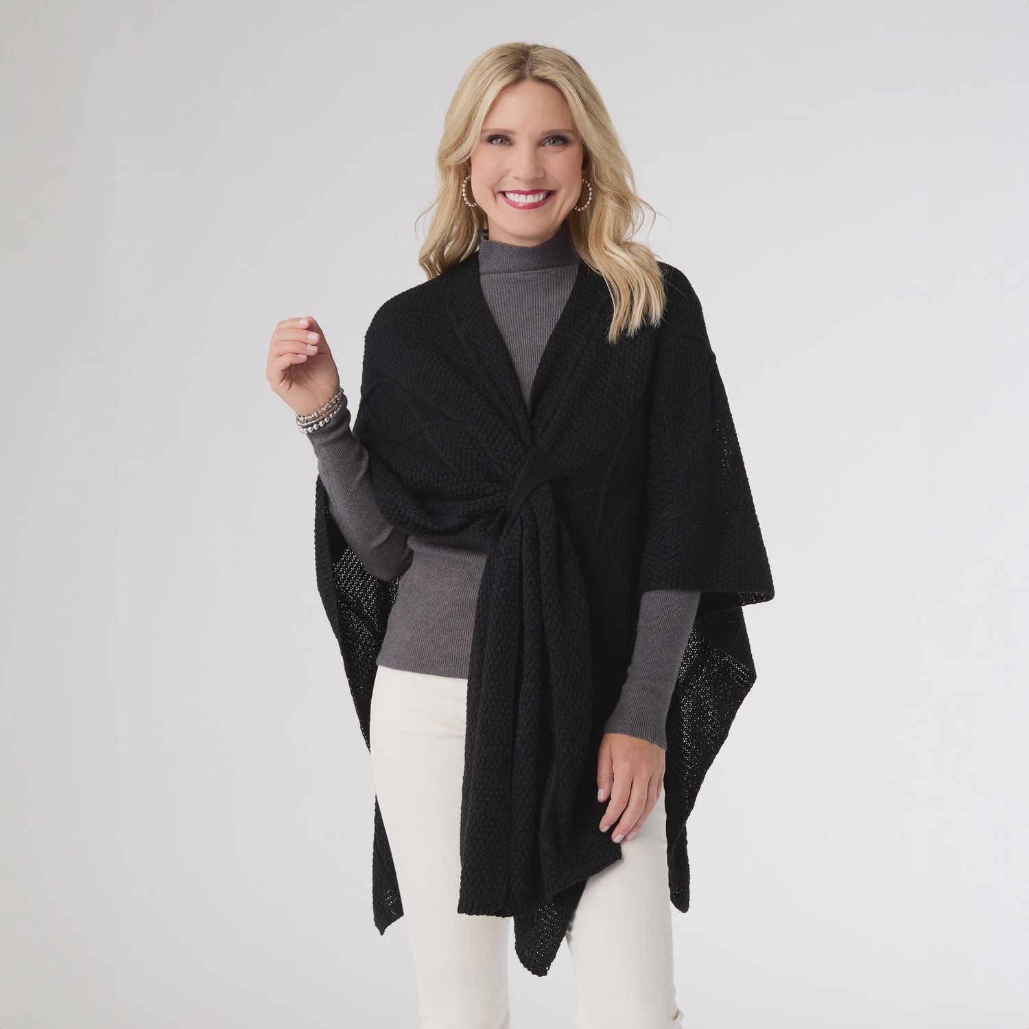 Turin Pull Thru Wrap, Colour: Black