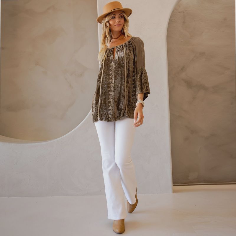 Patchwork Peasant Top