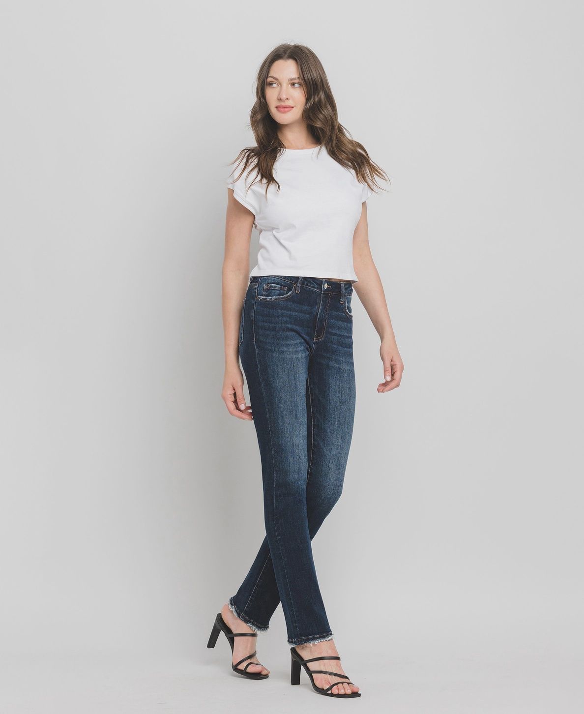 VERVET High Rise 32&#39;&#39; Long Slim Jeans