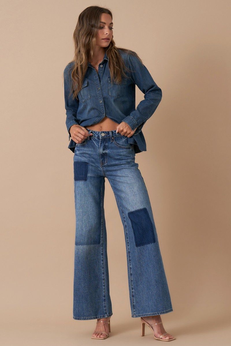 Relaxed Patchwork Jeans