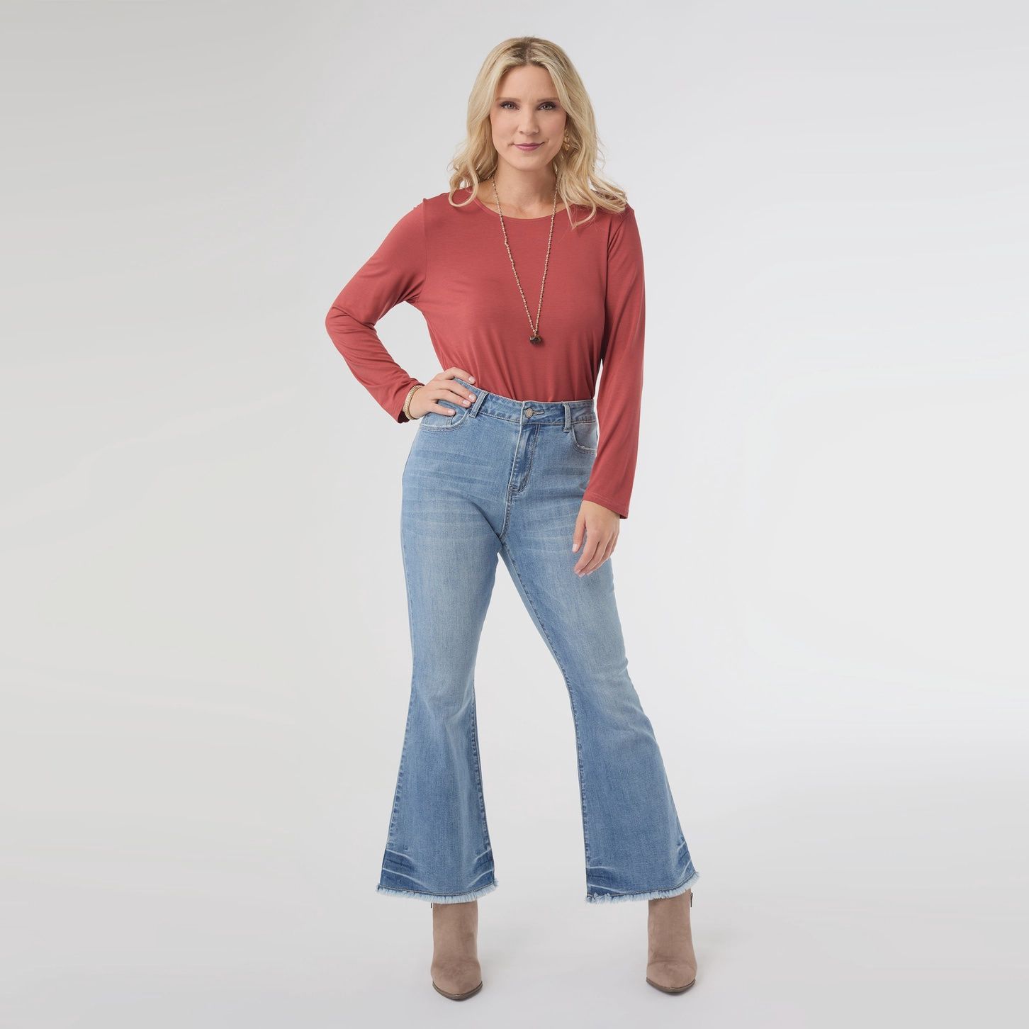 Coco + Carmen Bambu Soft Flare Jeans