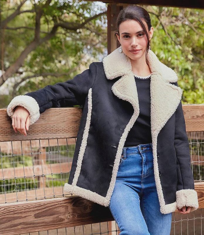 Karen Kane Shearling Jacket