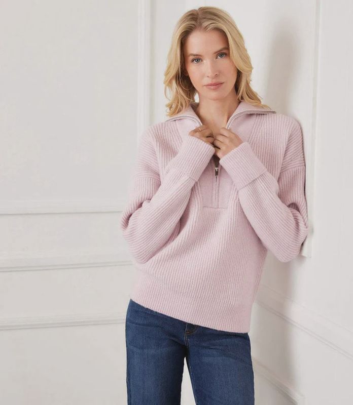 Karen Kane Half Zip Sweater