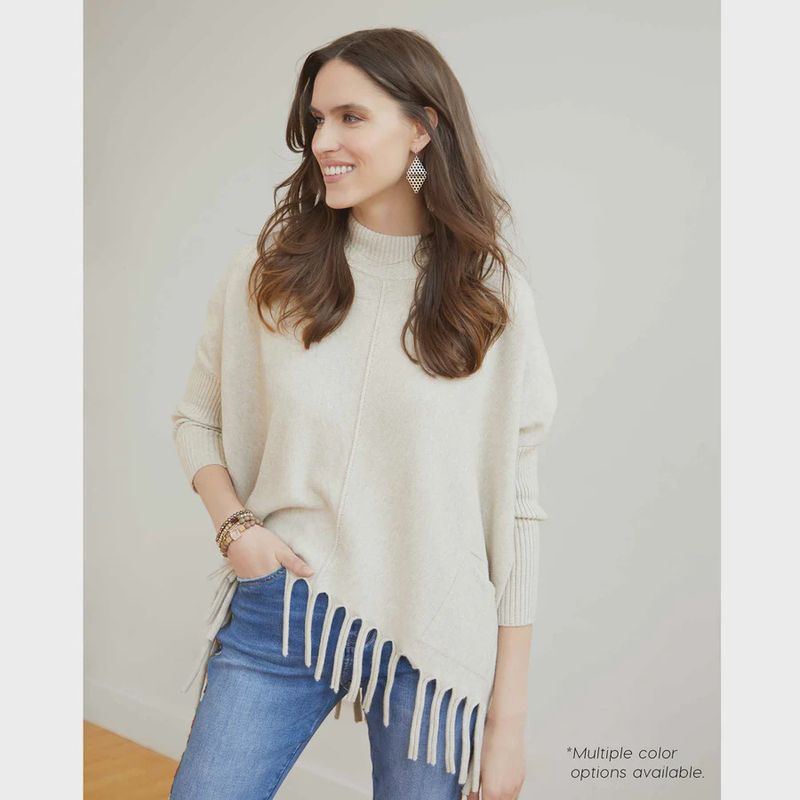 Heavenly-Luxe Flowy Mock Neck