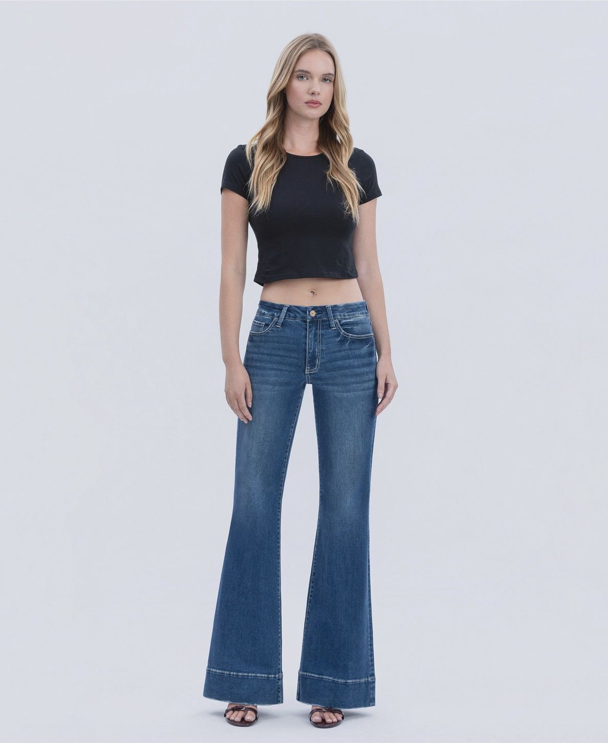 VERVET by FLYING MONKEY High Rise  Flare Jeans
