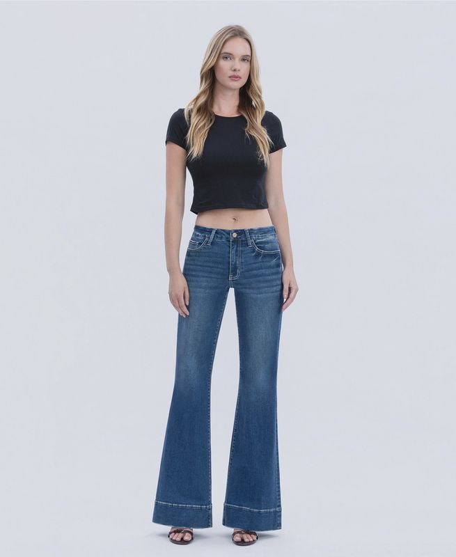VERVET by FLYING MONKEY High Rise  Flare Jeans