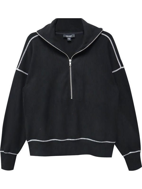 Karen Kane Half Zip Pullover Top