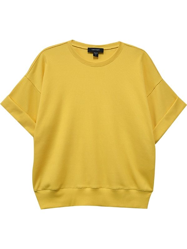 Karen Kane Ribbed Cuffed Sleeve Top
