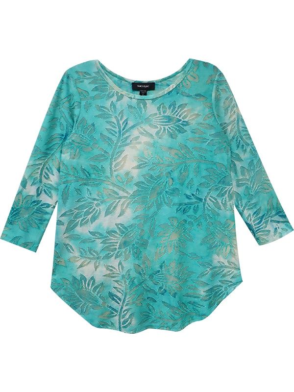 Karen Kane 3/4 Sleeve Shirttail Top