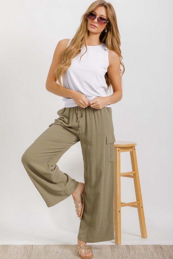 Viscose Crew Neck Loose Fit Tank