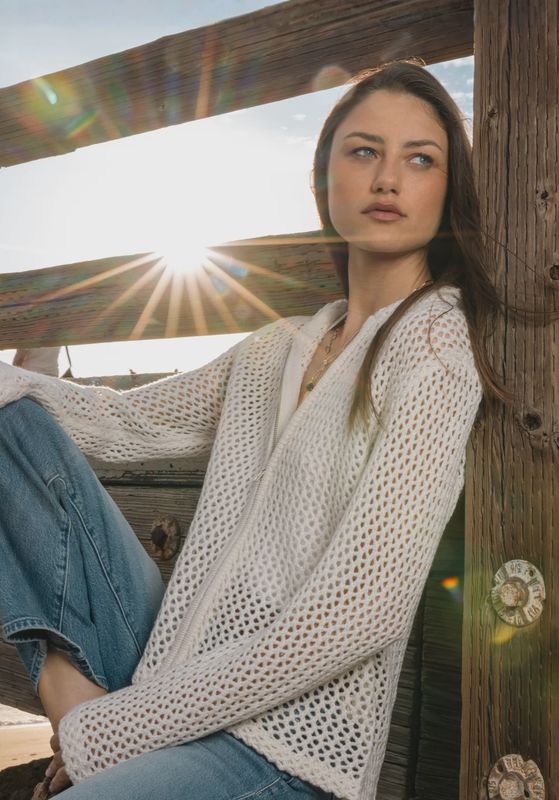 Whitney Pointelle Sweater