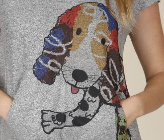 Dog Printed Sweater