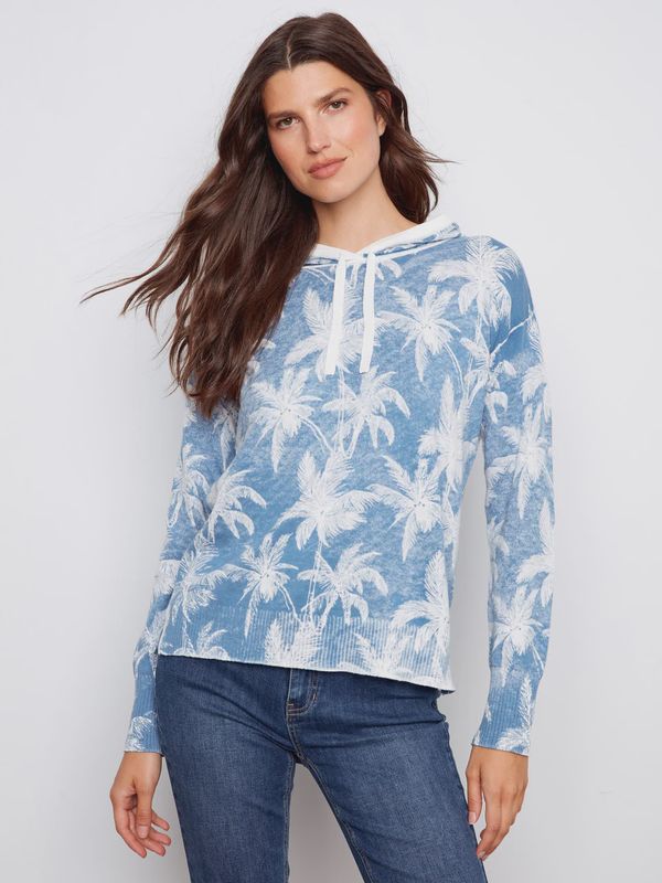 Charlie B.Reverse Print Hoodie Sweater - Tropic