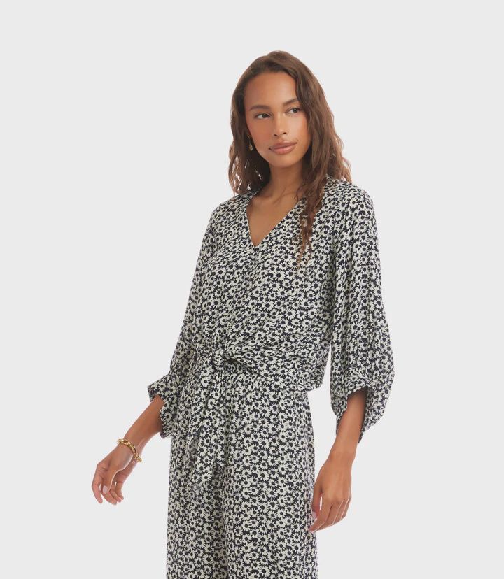 Karen Kane Blouson Tie Front