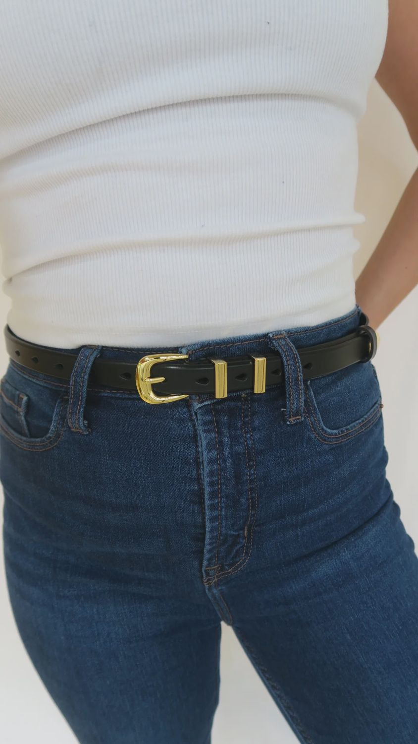 Sleek and Chic Belt, Colour: Black