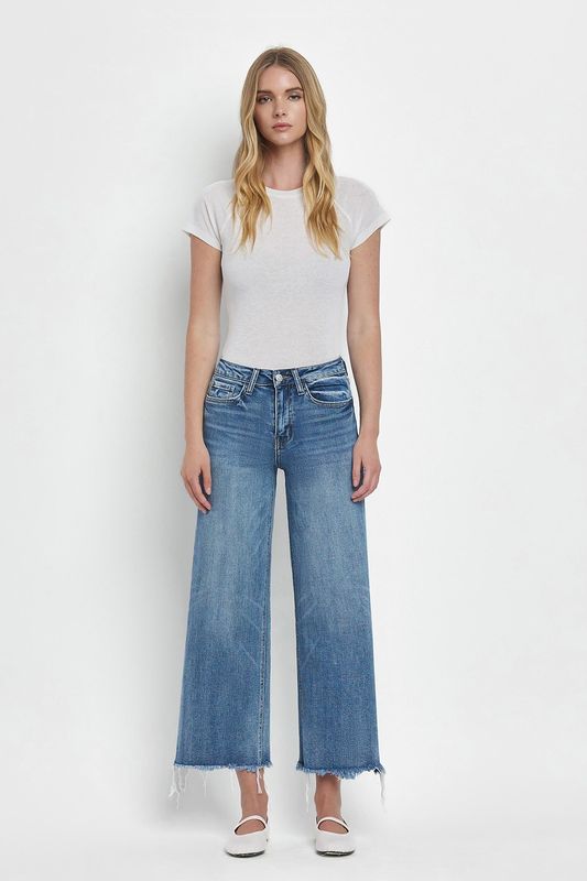 Flying Monkey High-Rise Cropped Wide Jean