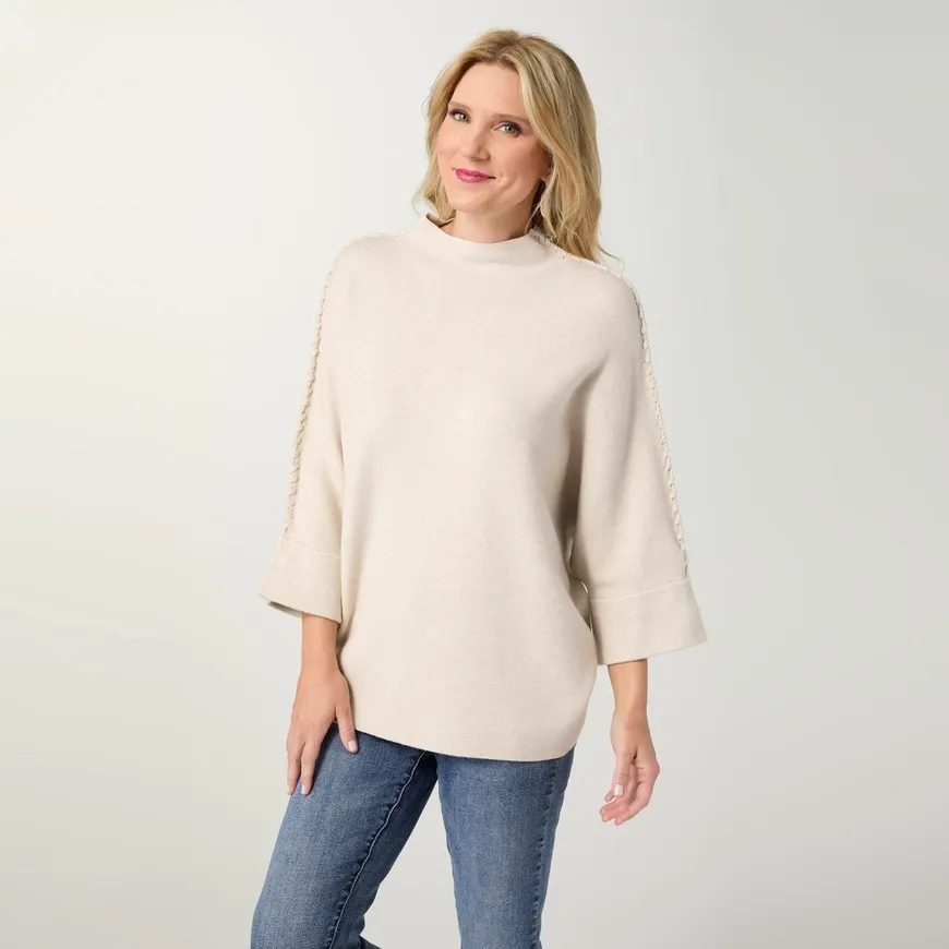 Coco + Carmen Heavenly-Luxe Stitched Sweater