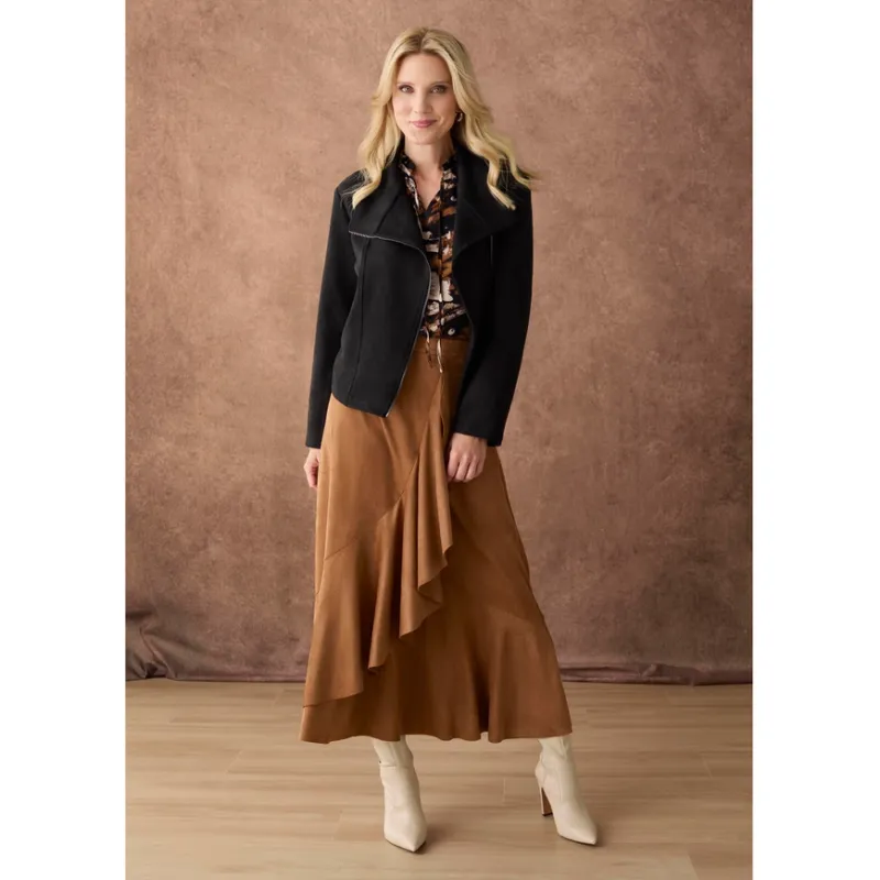 Coco &amp;  Carmen Canyon Faux Suede Skirt