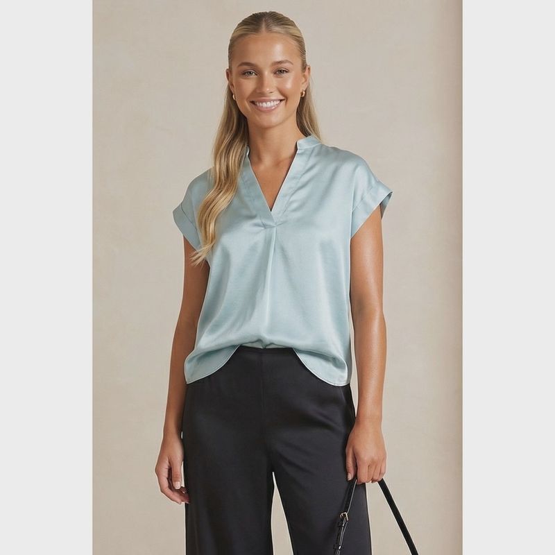 Relaxed Satin Blouse