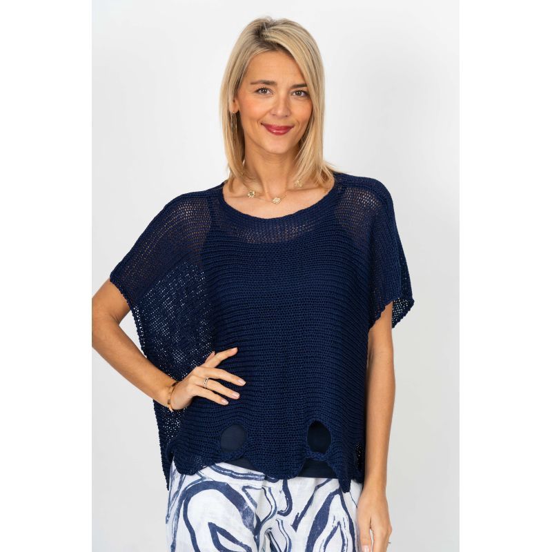 Lookmode Wavy Hole Sweater