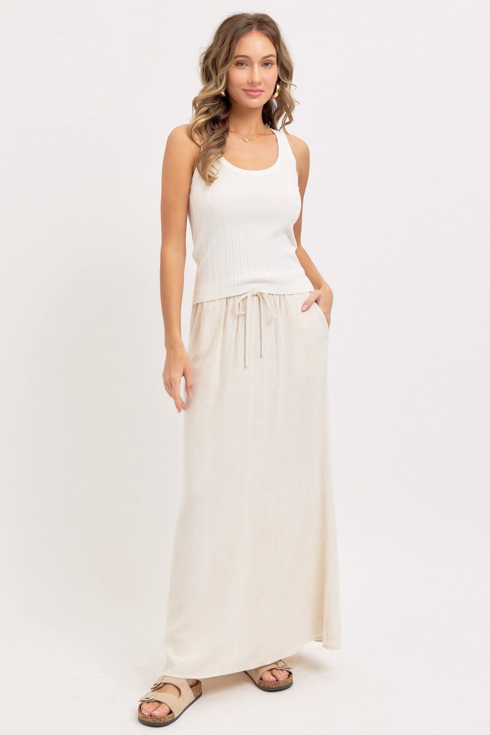 Linen Maxi Skirt