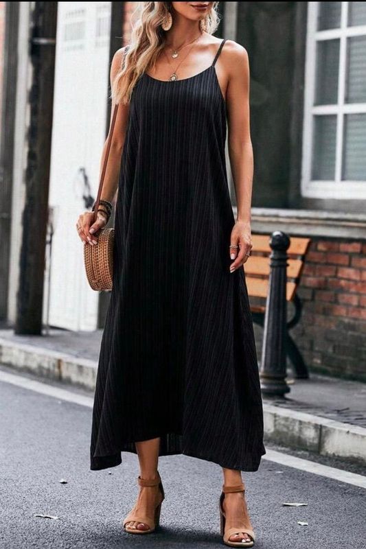 Midnight Breeze Maxi Dress