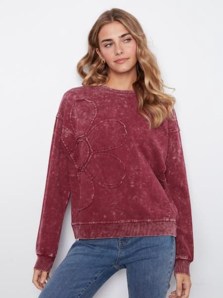 Charlie B. Novelty Yarn Long Sleeve Sweater