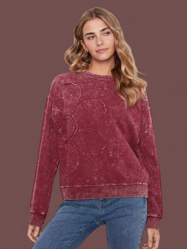 Charlie B. Novelty Yarn Long Sleeve Sweater