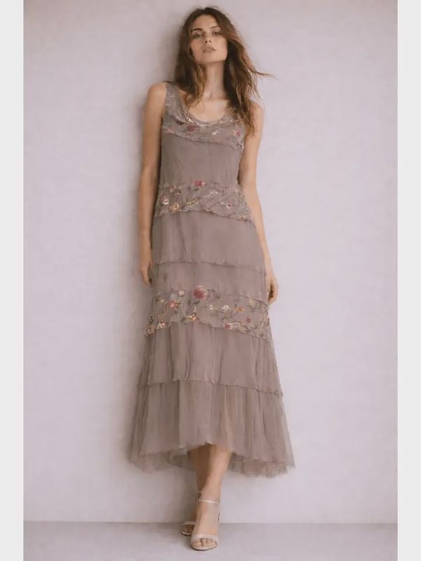 Aleena Silk Maxi Dress