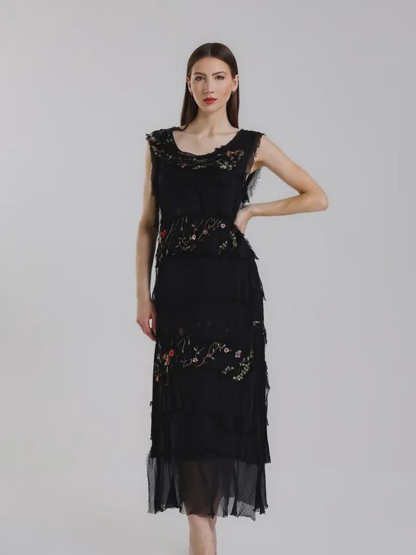 Aleena Silk Maxi Dress
