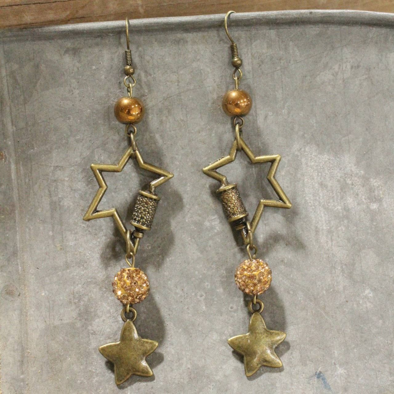 Stars In The Night Sky Dangle Earrings