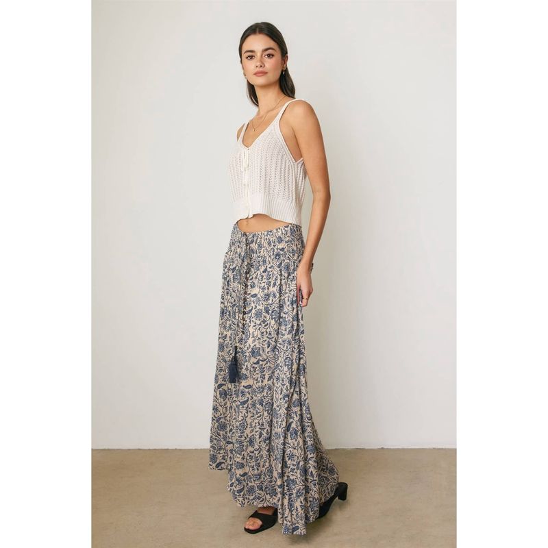 Sunsational Smocked Midi Skirt
