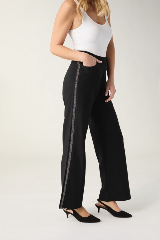 Coco &amp; CarmenGeorgie Wide Leg with Sparkle Stripe