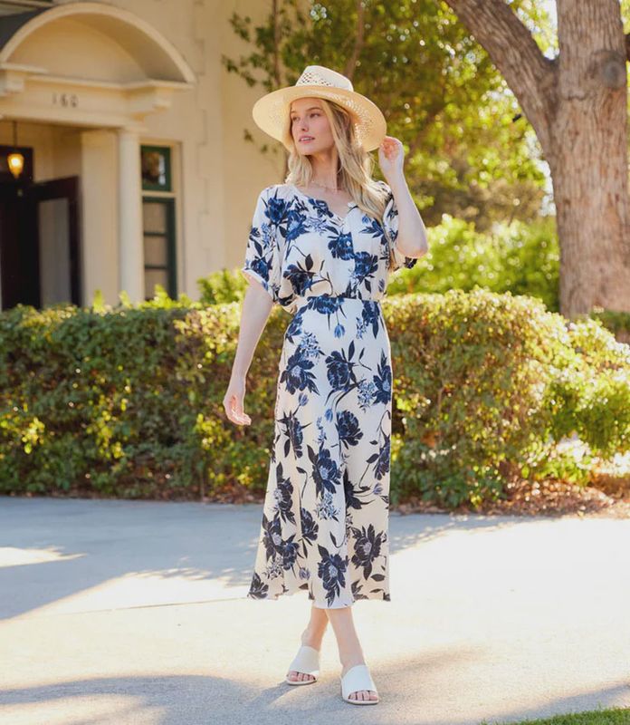 Karen Kane Satin Bias Cut Skirt