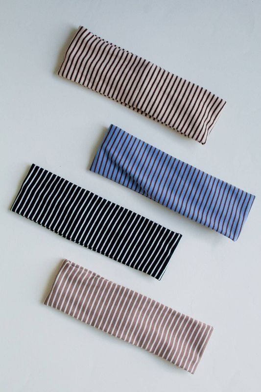 Soft Striped Stretchy Headband