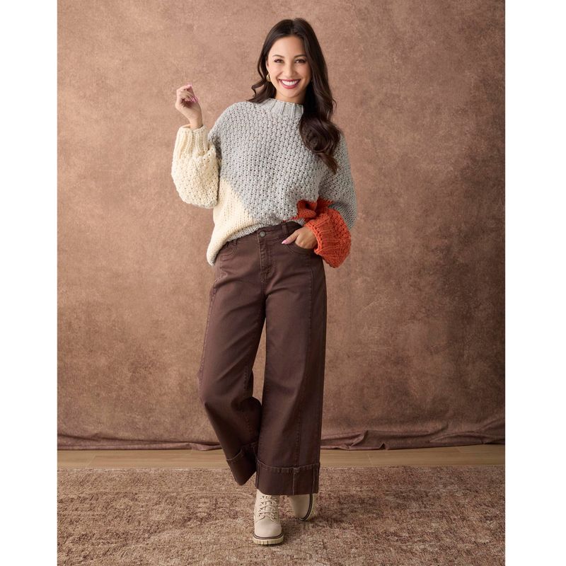 Coco &amp; Carmen Avante Seamed Wide-Leg Pants