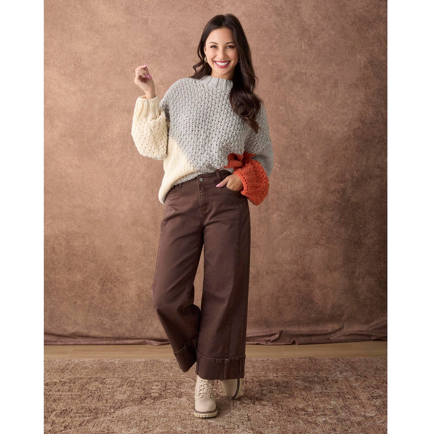 Coco &amp; Carmen Avante Seamed Wide-Leg Pants