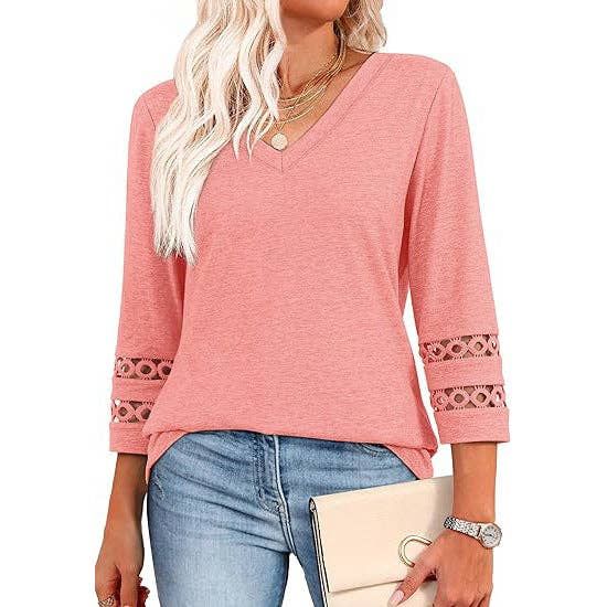 Lace V Neck