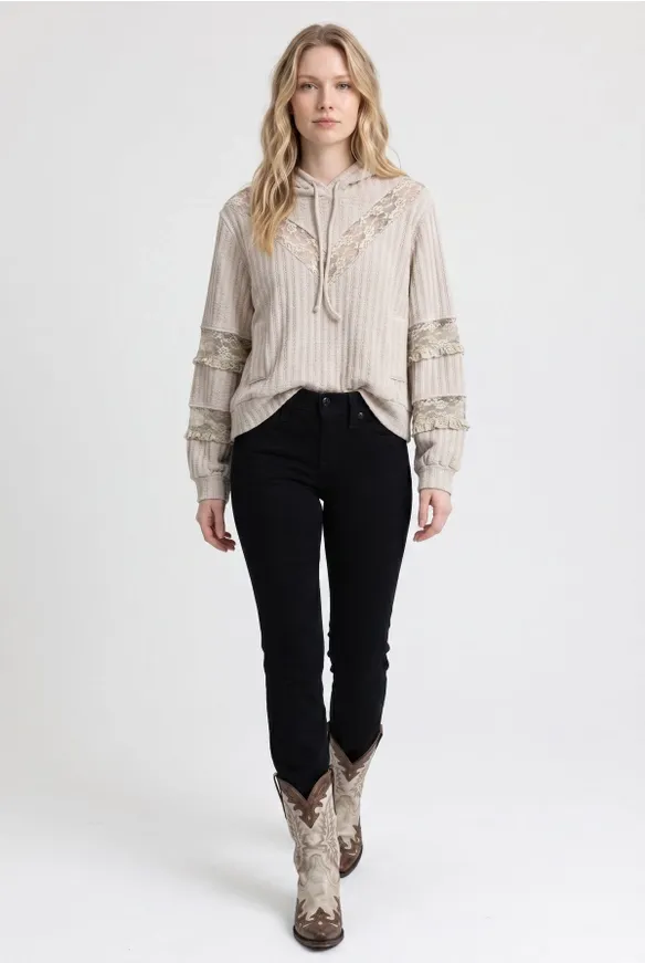 Knit Hooded Top