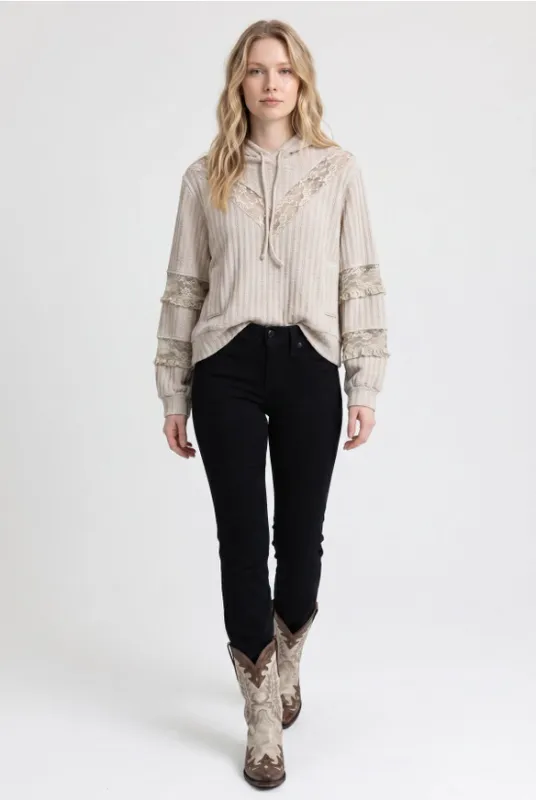 Knit Hooded Top