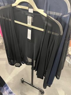 Black  Dress Sheer Cardigan