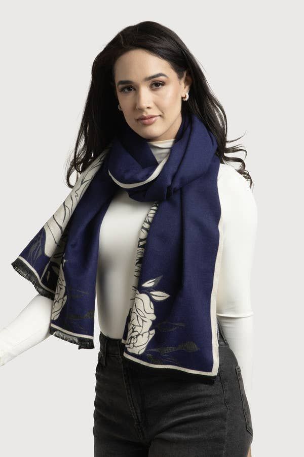 Reversible Restaurant Wrap, Color: Navy